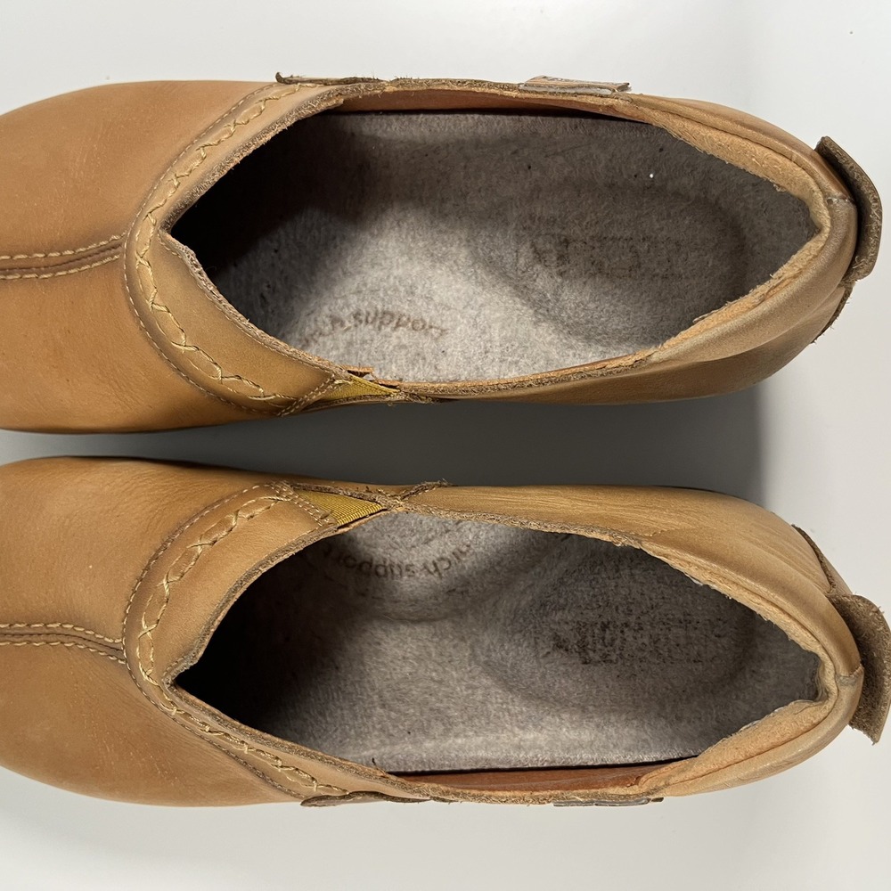 Women's Pikolinos Granada Tan Camel Leather Clog Shoes Women's Size EU38 US7.5/8 - Picture 9 of 11